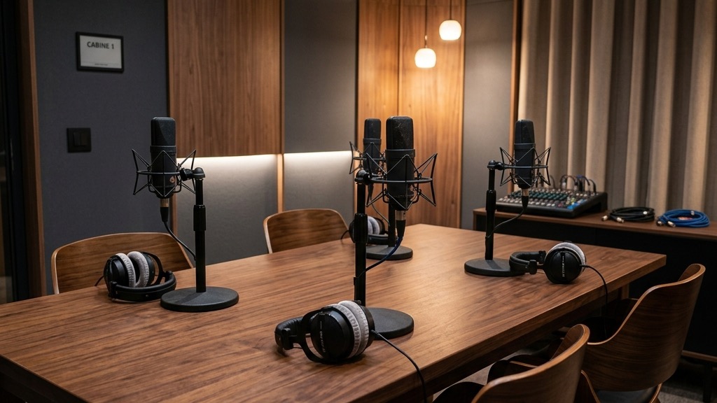 Studio d'enregistrement pour podcasts